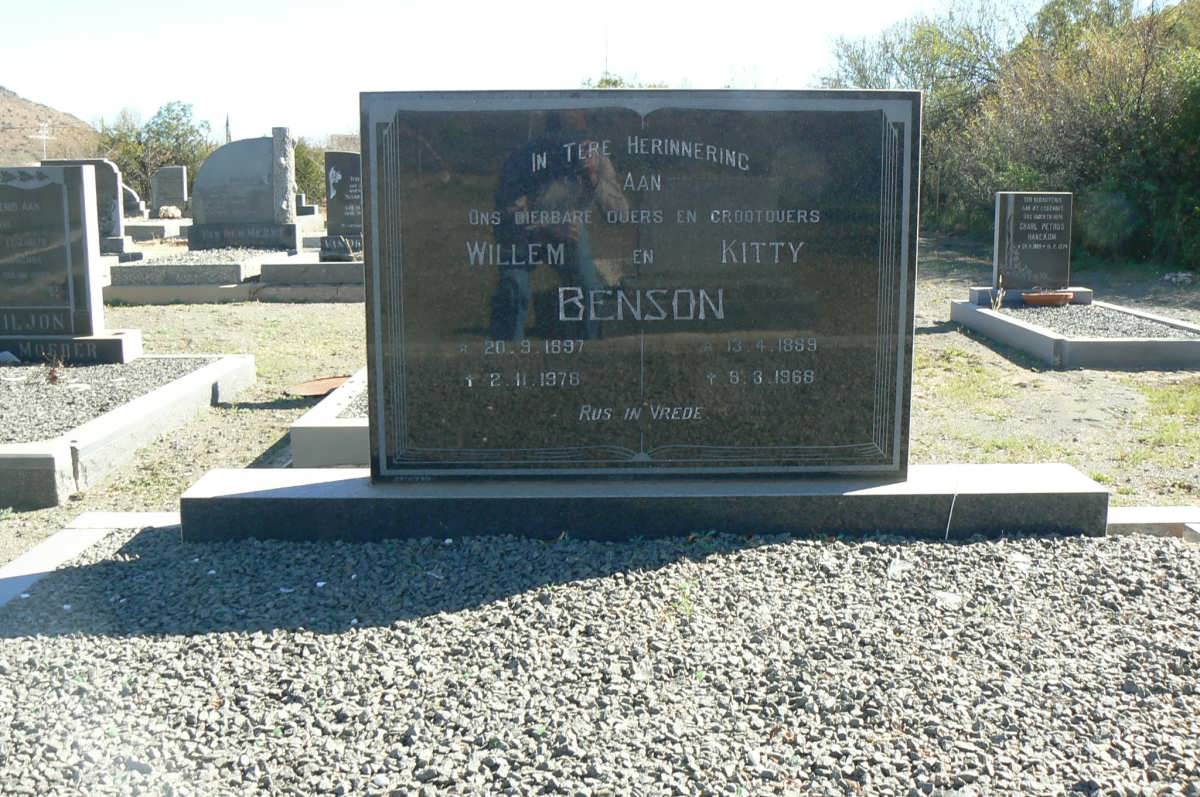 BENSON Willem 1897-1978 &amp; Kitty 1889-1968