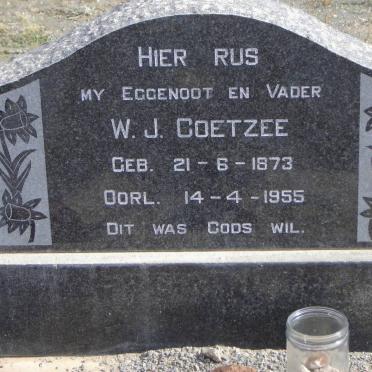 COETZEE W.J. 1873-1955