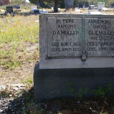 MULLER D.A. 1863-1920 &amp; G.L.E. DALTON 1868-1921