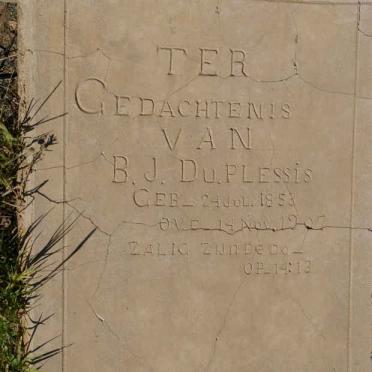 PLESSIS B.J., du 1853-1907