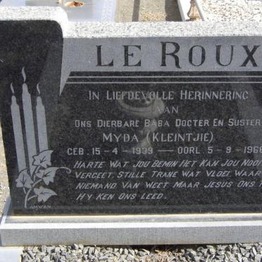 ROUX Myda, le 1939-1966