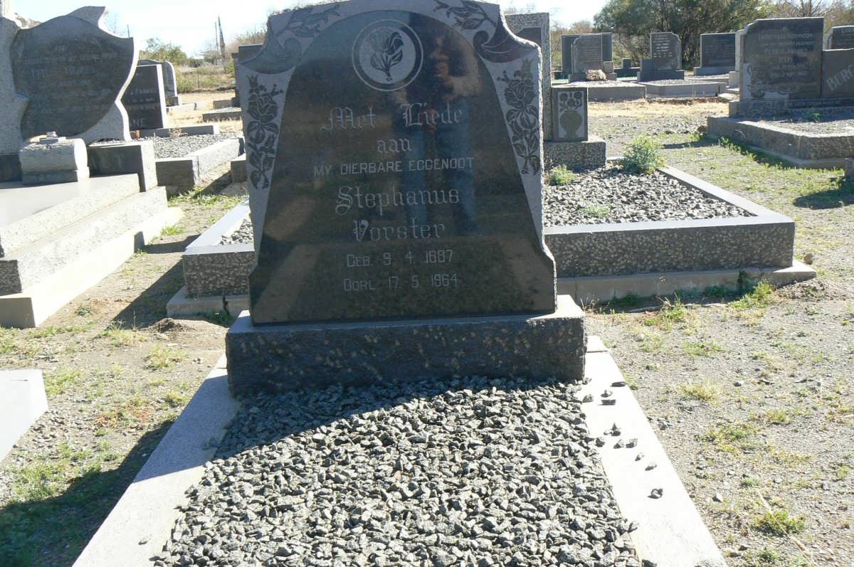 VORSTER Stephanus 1887-1964