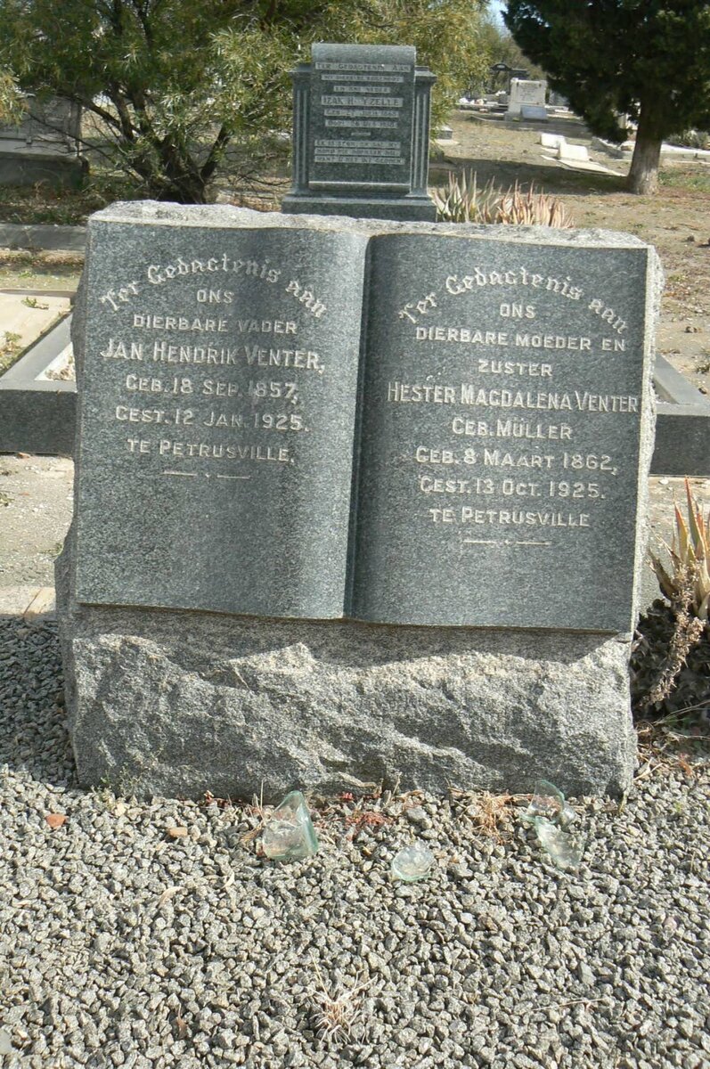 VENTER Jan Hendrik 1857-1925 &amp; Hester Magdalena MÜLLER 1862-1925