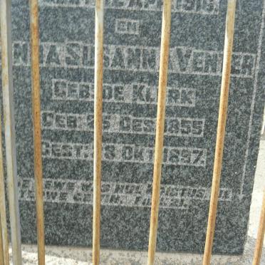 VENTER Johan Louis 1826-1916 &amp; Anna Susanna DE KLERK 1855-1897