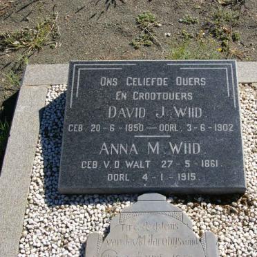 WIID David J. 1850-1902 &amp; Anna M. V.D. WALT 1861-1915 :: WIID David Jacobus 1850-1902