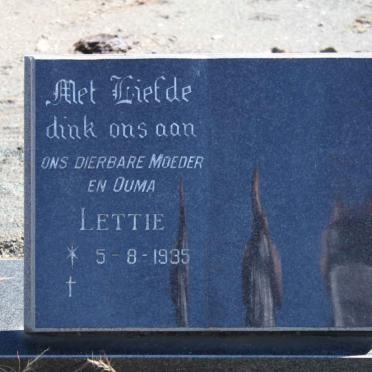 BESTER Jessie 1925-1990 &amp; Lettie 1935-