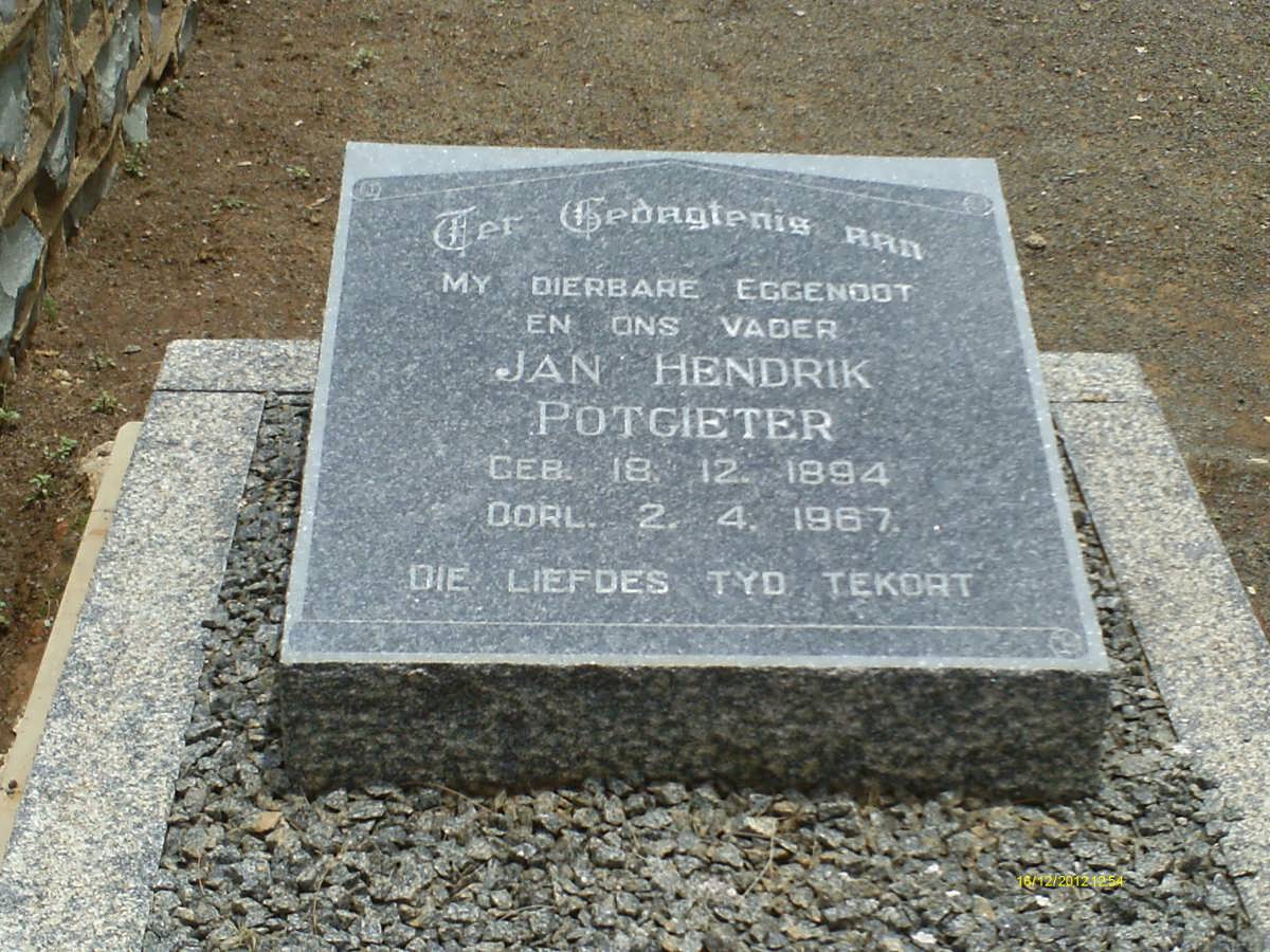 POTGIETER Jan Hendrik 1894-1967