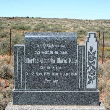 KALP Martha Cornelia Maria nee DE KLERK 1879-1960