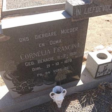 BENADIE Willem Alwyn 1886-1965 &amp; Cornelia Francina BENADIE 1891-1979