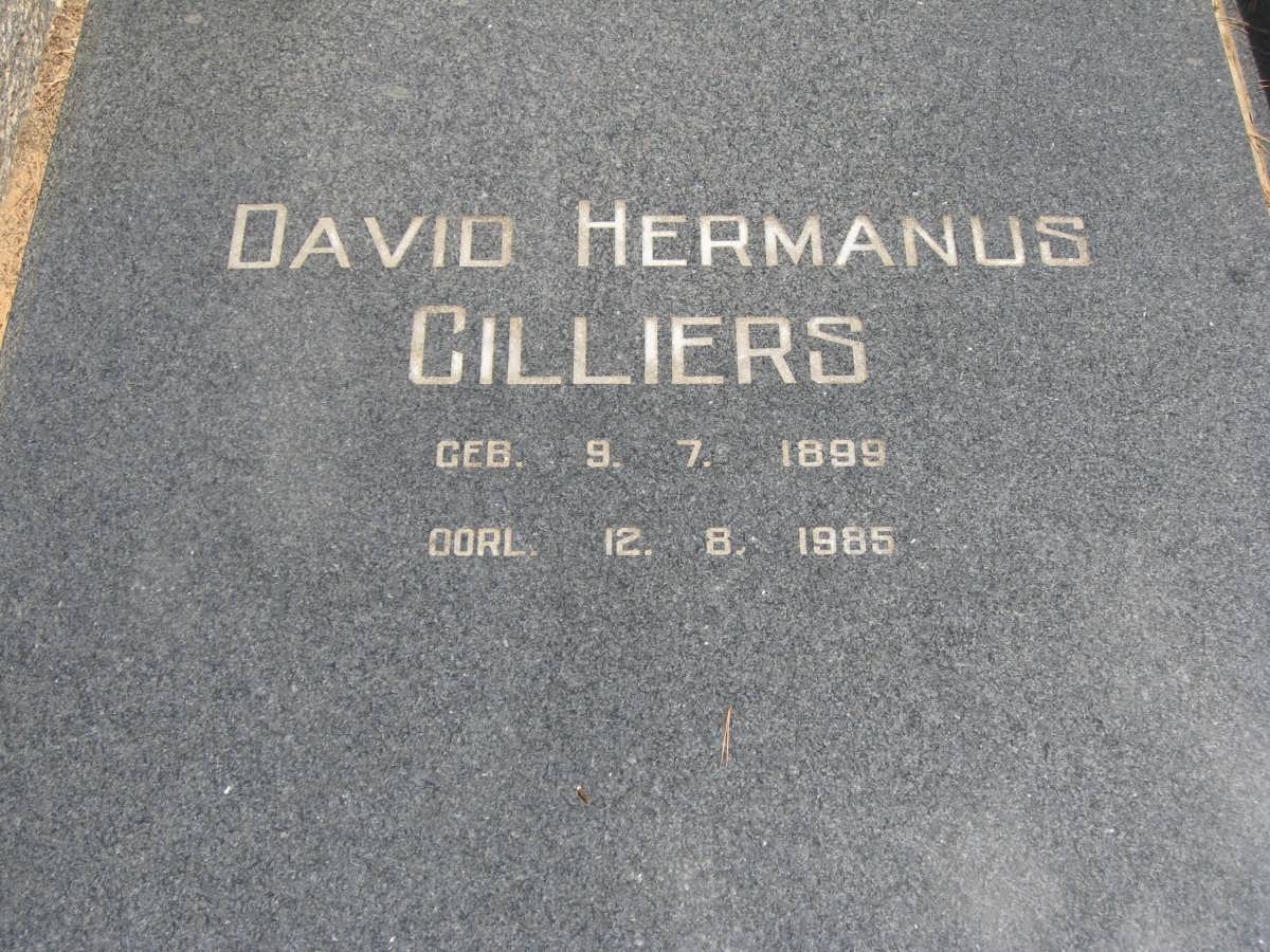 CILLIERS David Hermanus 1899-1985