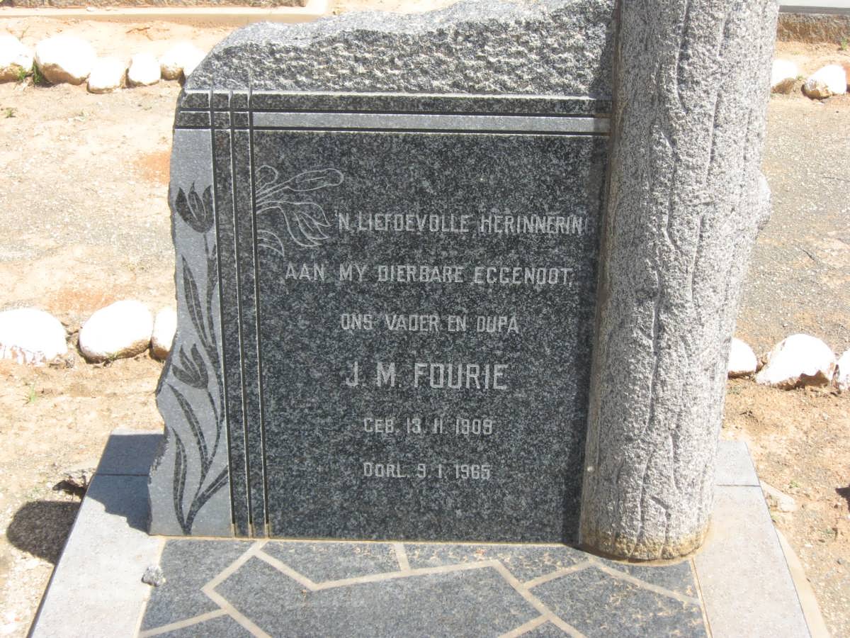 FOURIE J.M. 1909-1965