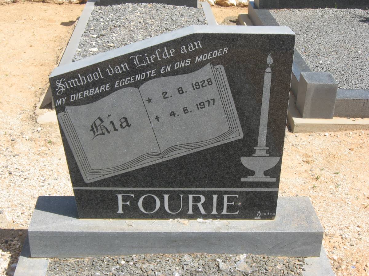 FOURIE Ria 1928-1977