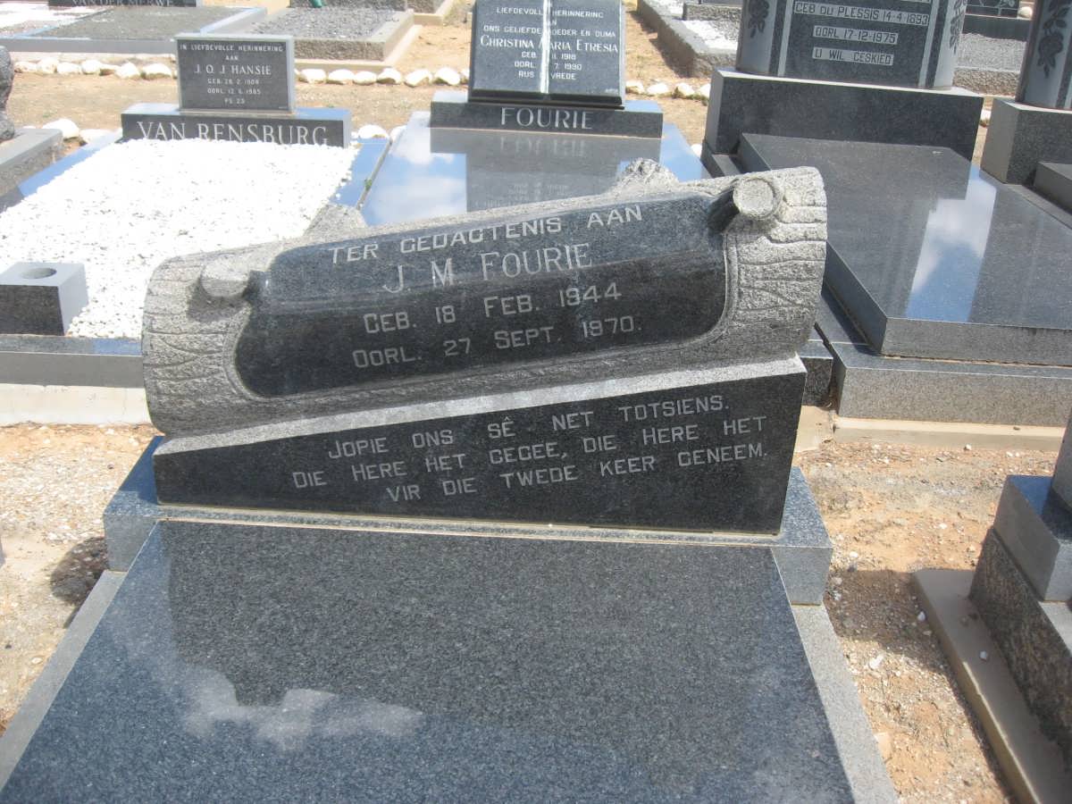 FOURIE J.M. 1944-1970