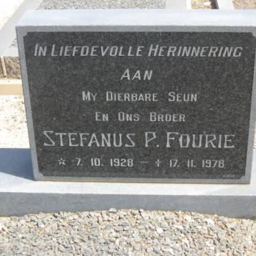 FOURIE Stefanus P. 1928-1978