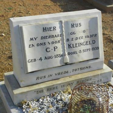 KLEINGELD C.P. 1886-1939