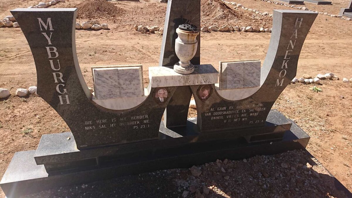 MYBURGH Joseph P. 1917-1993 &amp; Elizabeth M. HANEKOM 1920-