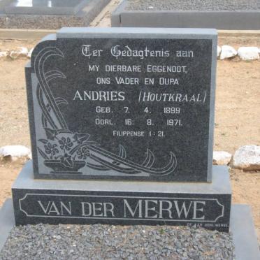 MERWE Andries, van der 1899-1971