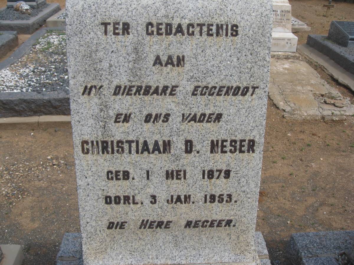 NESER Christiaan D. 1879-1953