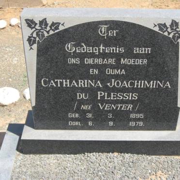 PLESSIS Catharina Joachimina, du nee VENTER 1895-1979