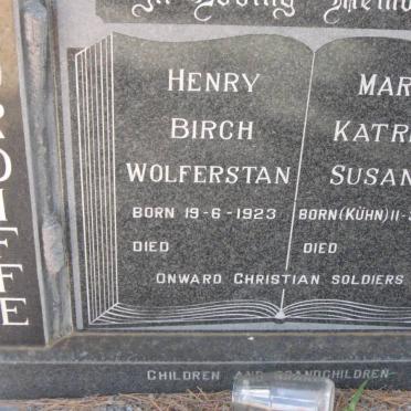 TORDIFFE Henry Birch Wolferstan 1923- &amp; Maria Katrina Susanna KUHN 1932-