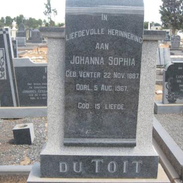 TOIT Johanna Sophia, du nee VENTER 1887-1967