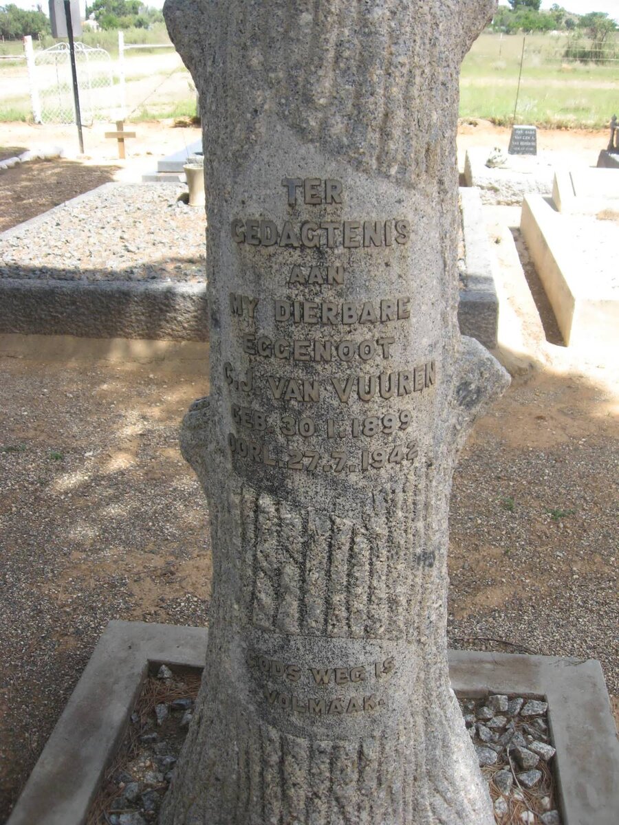 VUUREN C.J., van 1899-1942