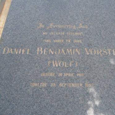 VORSTER Daniel Benjamin 1918-1992