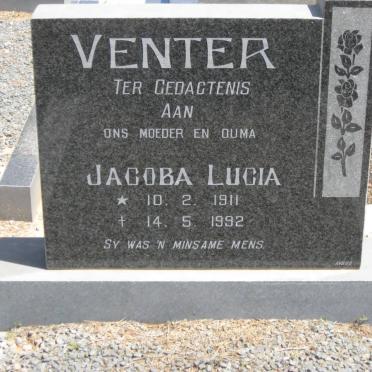 VENTER Jacoba Lucia 1911-1992