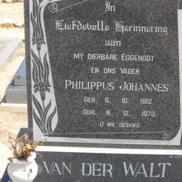 WALT Philippus Johannes, van der 1912-1973