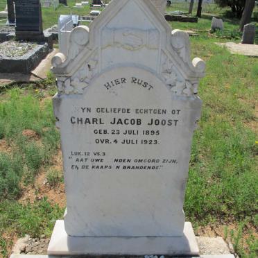 JOOSTE Charl Jacob 1895-1923