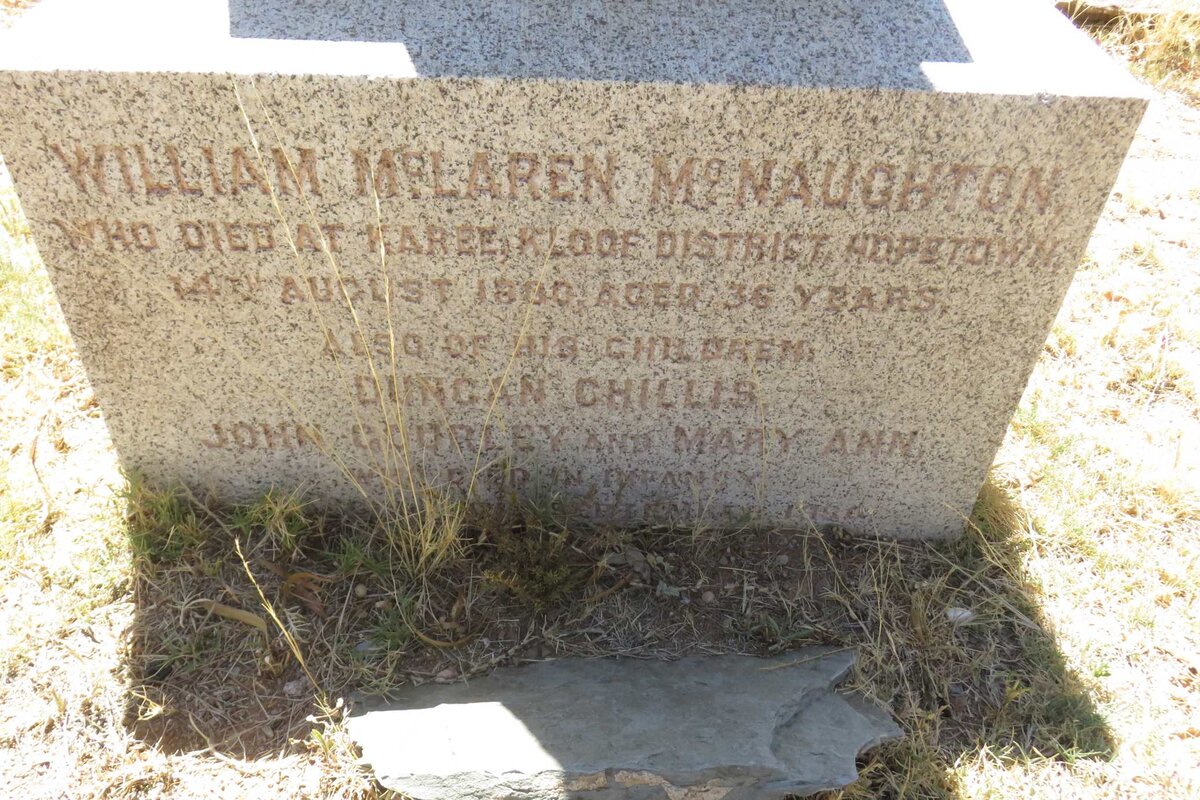 McNAUGHTON William Mclaren -18?? :: McNAUGHTON Dungan Chillis :: McNAUGHTON John Gourley :: McNAUGHTON Mary Ann