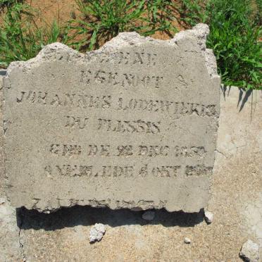 PLESSIS Johannes Lodewiekis, du 1850-