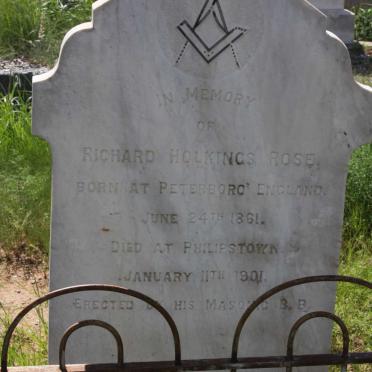 ROSE Richard Holkings 1861-1901
