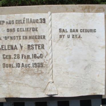 VORSTER Helena 18?0-1939