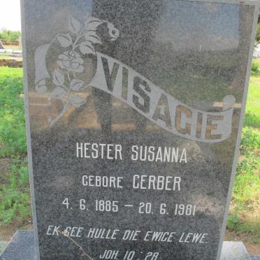 VISAGIE Hester Susanna nee GERBER 1885-1981:: LINDSAY Matty nee VISAGIE 1908-1996