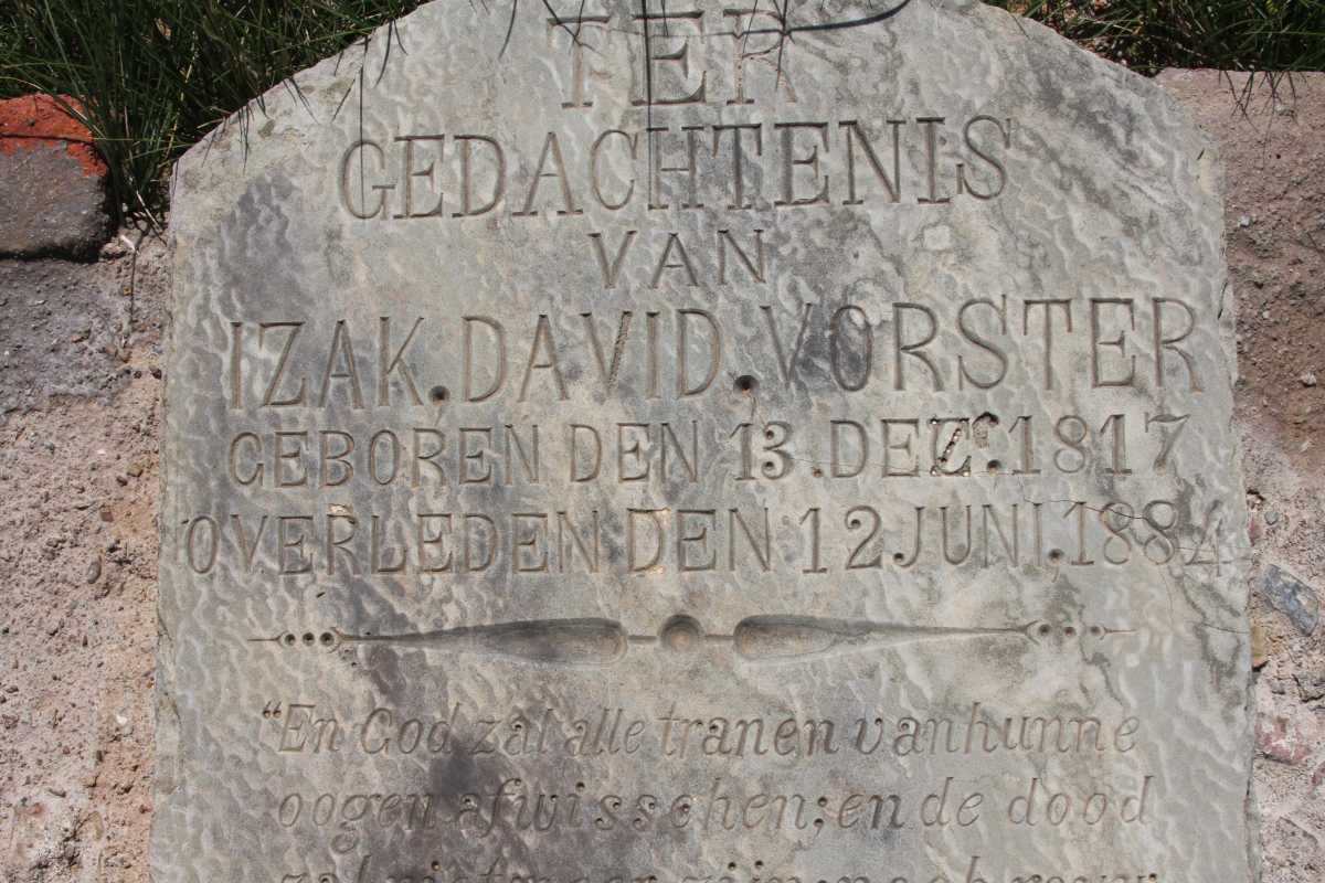 VORSTER Izak David 1817-1884