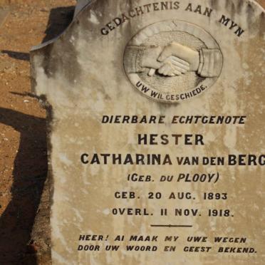 BERG Hester Catharina, van den nee DU PLOOY 1893-1918