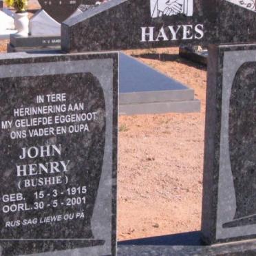 HAYES John Henry 1915-2001