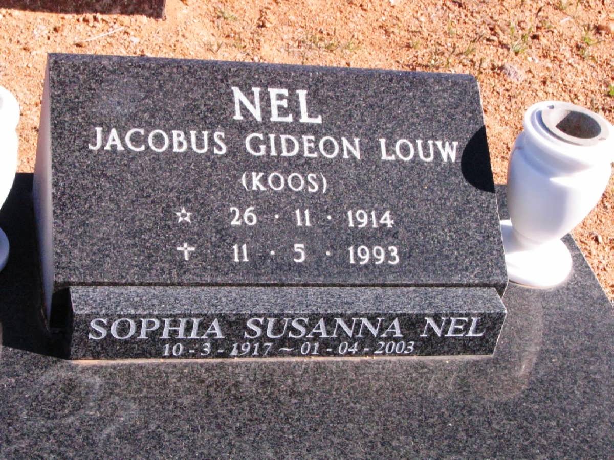 NEL Jacobus Gideon Louw 1914-1993 &amp; Sophia Susanna 1917-2003