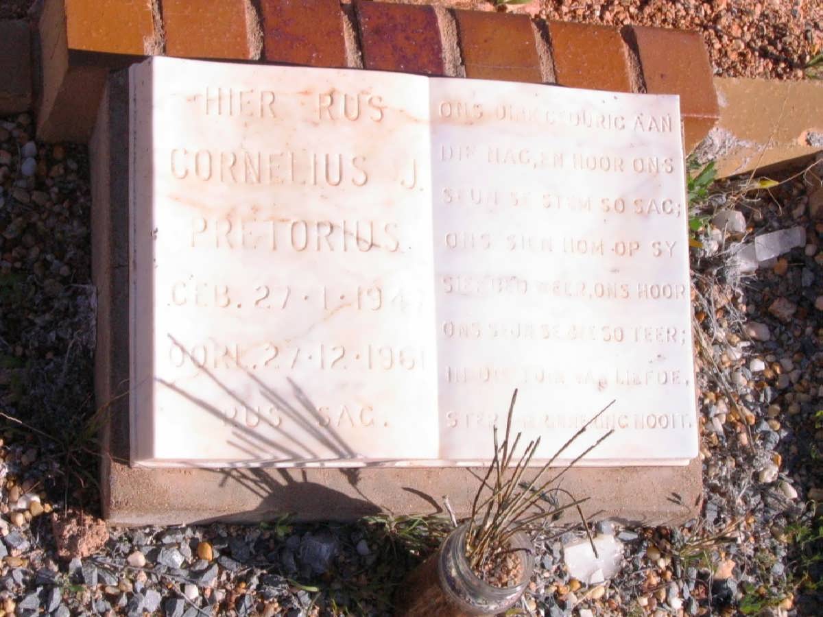 PRETORIUS Phillippus J.C. 1944-1961