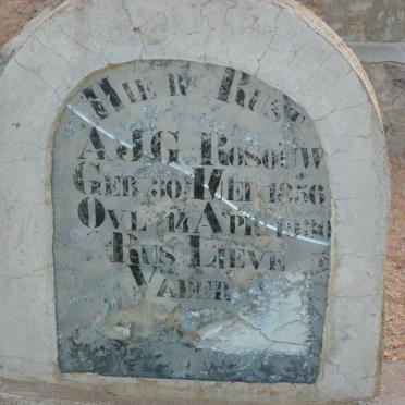 ROSOUW A.J.G. 1856-1930