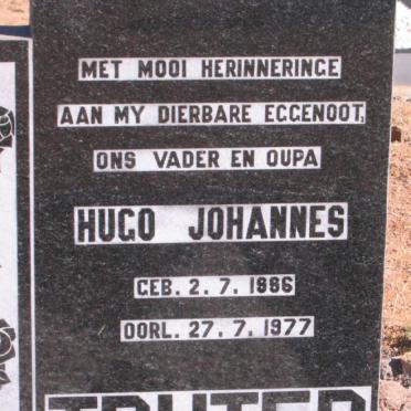 TRUTER Hugo Johannes 1886-1977