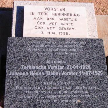 VORSTER Babetjie -1956