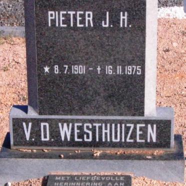 WESTHUIZEN Pieter J.H. 1901-1975 &amp; Bettie 1900-1987