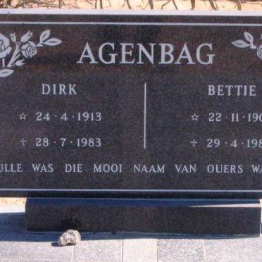 AGENBAG Dirk 1913-1983 &amp; Bettie 1903-1985