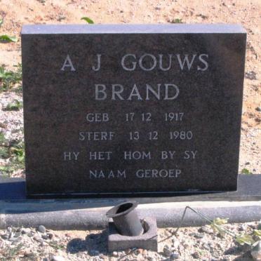 BRAND A.J. Gouws 1917-1980