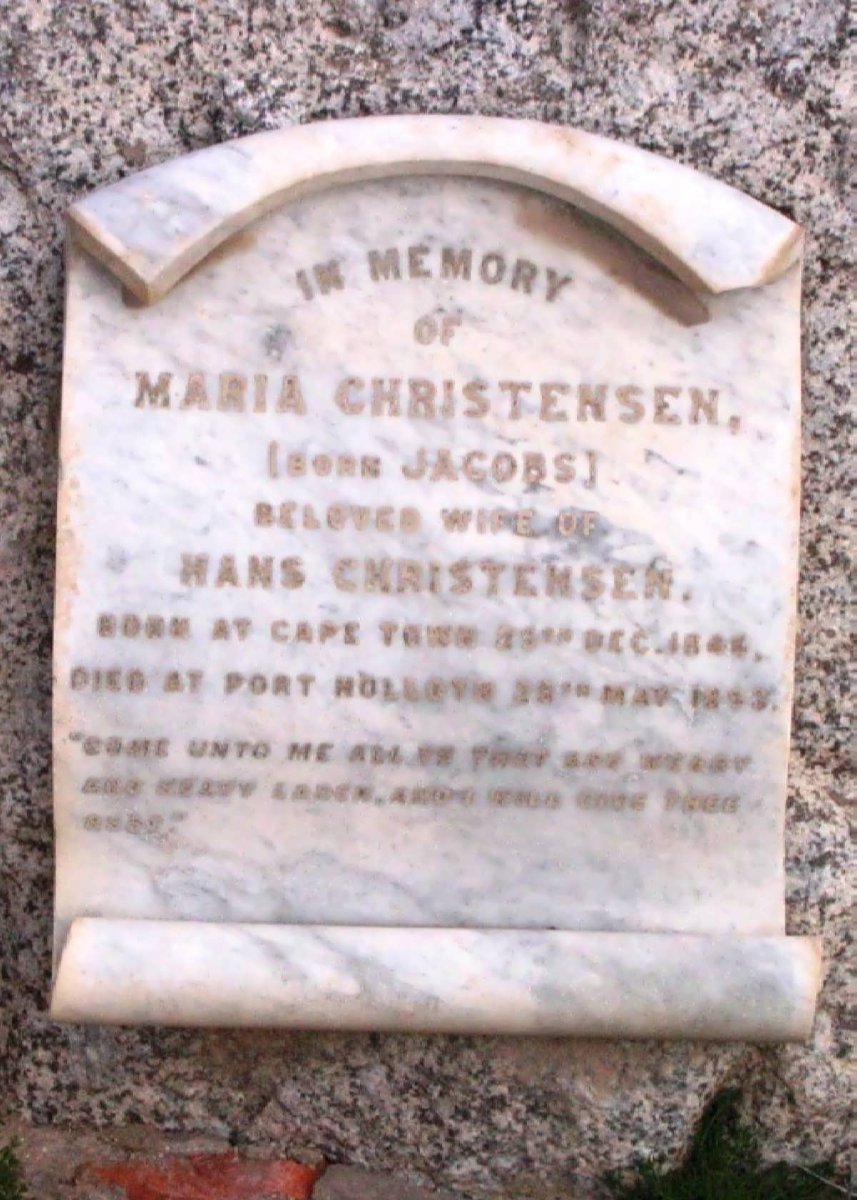 CHRISTENSEN Maria nee JACOBS 1842-1893