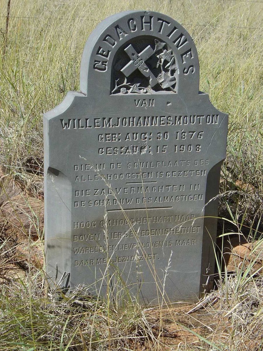 MOUTON Willem Johannes 1876-1908