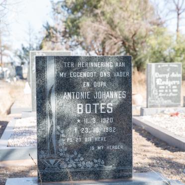 BOTES Antonie Johannes 1920-1982
