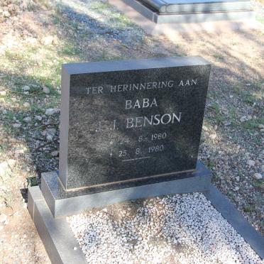 BENSON J.J. 1980-1980